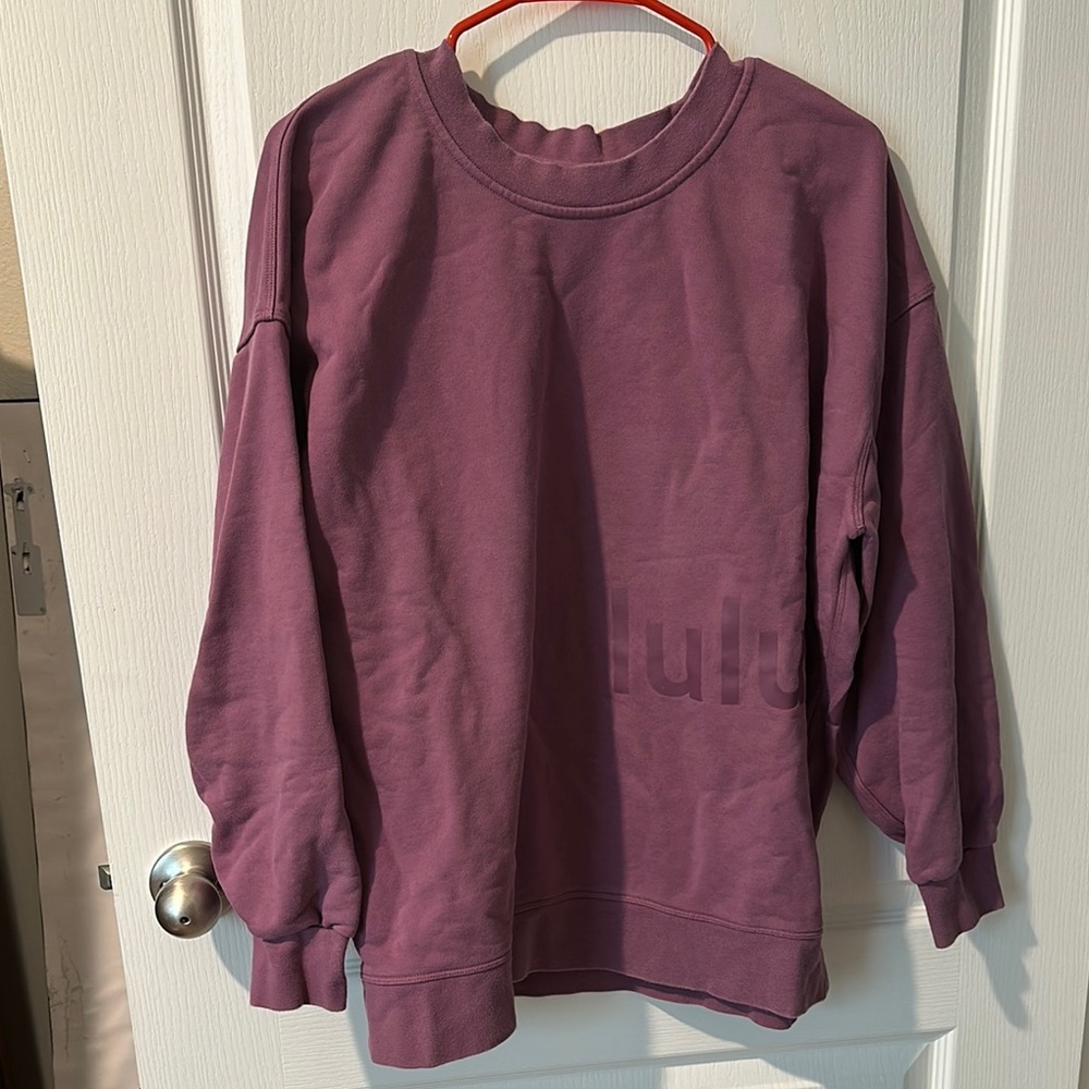 Lululemon Perfectly Oversized Logo Sweatshirt in Vintage Plum